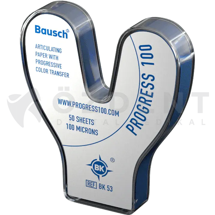 Bausch 100 Mikron Artikülasyon Kağıdı Mavi U Nal Form BK53