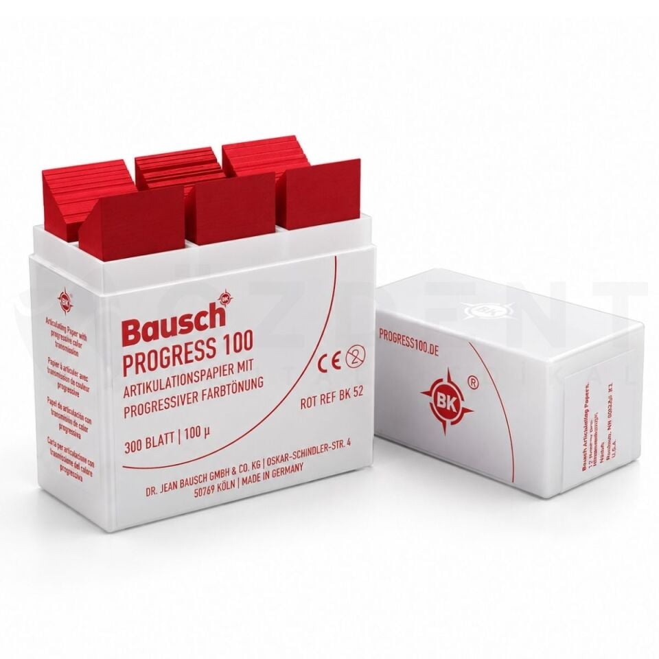 Bausch BK52 Kırmızı Artikülasyon Kağıdı 100 Mikron