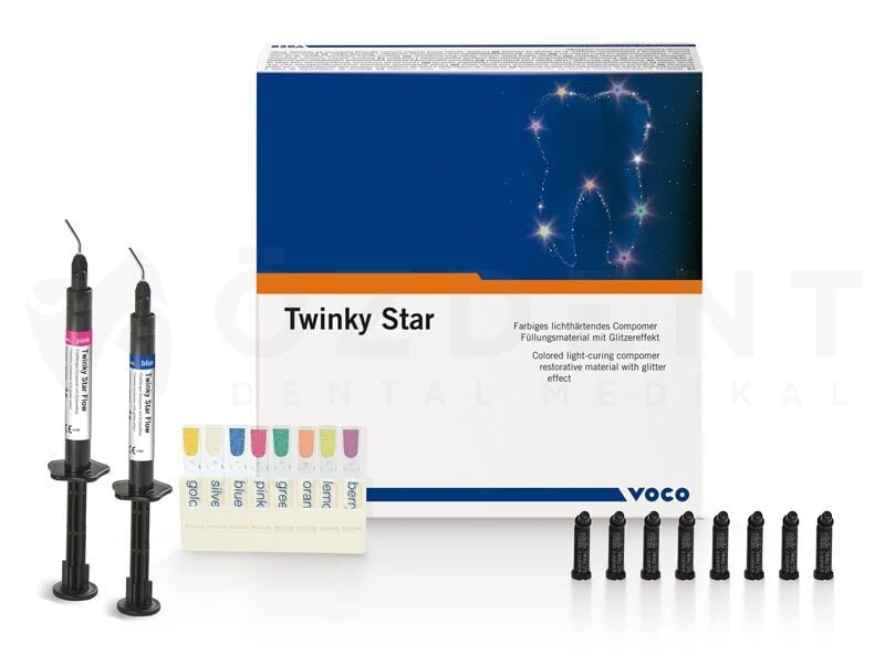 Twinky Star Renkli Simli Kompomer 40x0,25gr