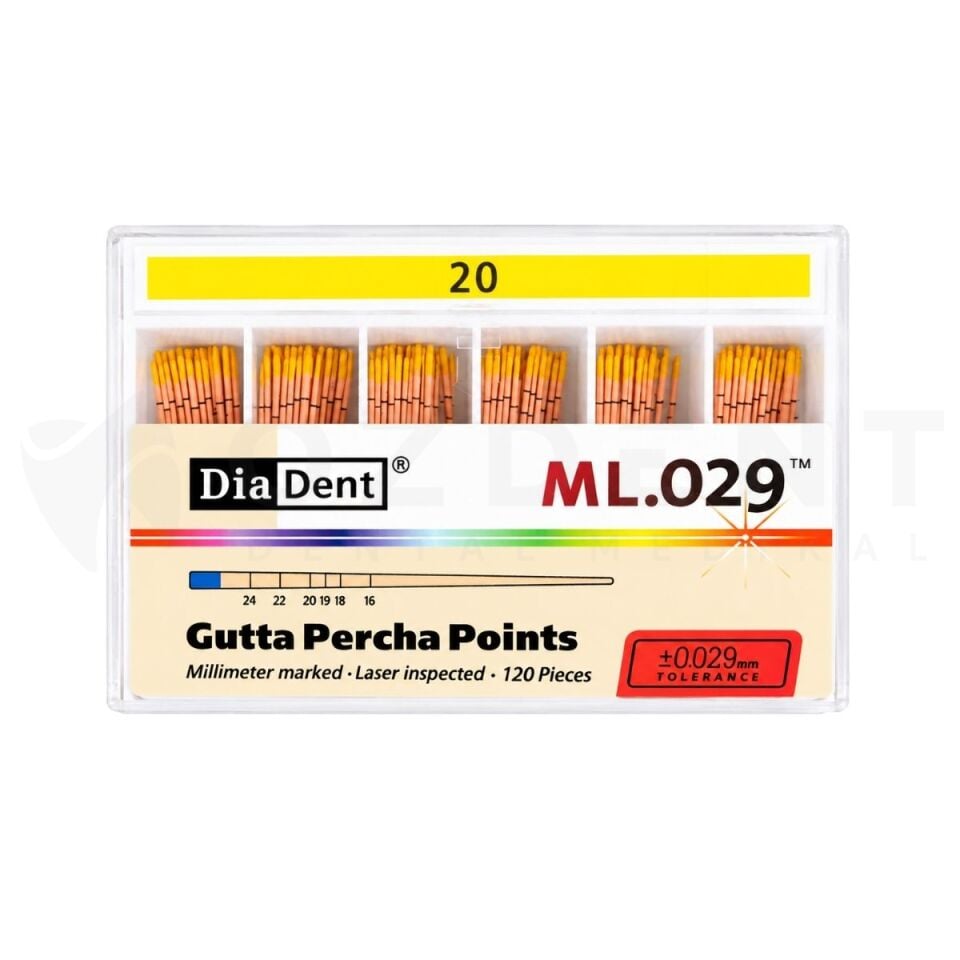 DiaDent Gutta Percha 20 - Açısız