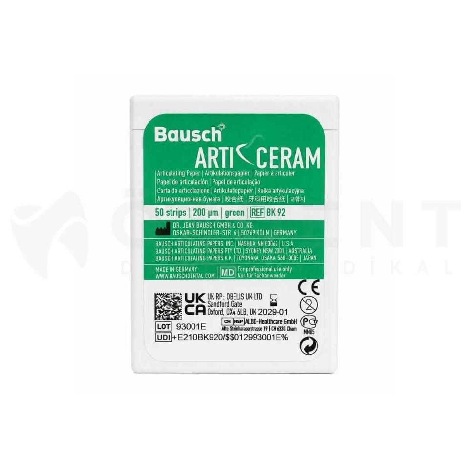 Arti-Cream 200 Mikron Artikülasyon Kağıdı 50'li BK92