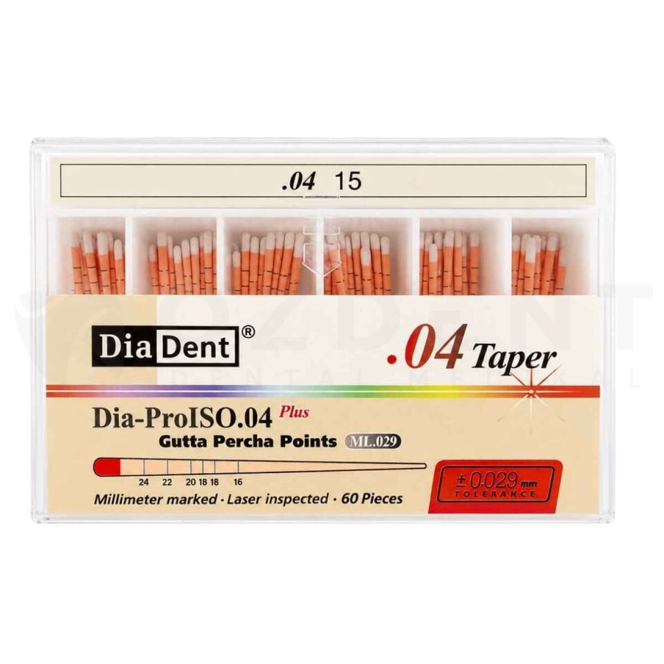 DiaDent 04-15 Taper Açılı Gutta Percha Point