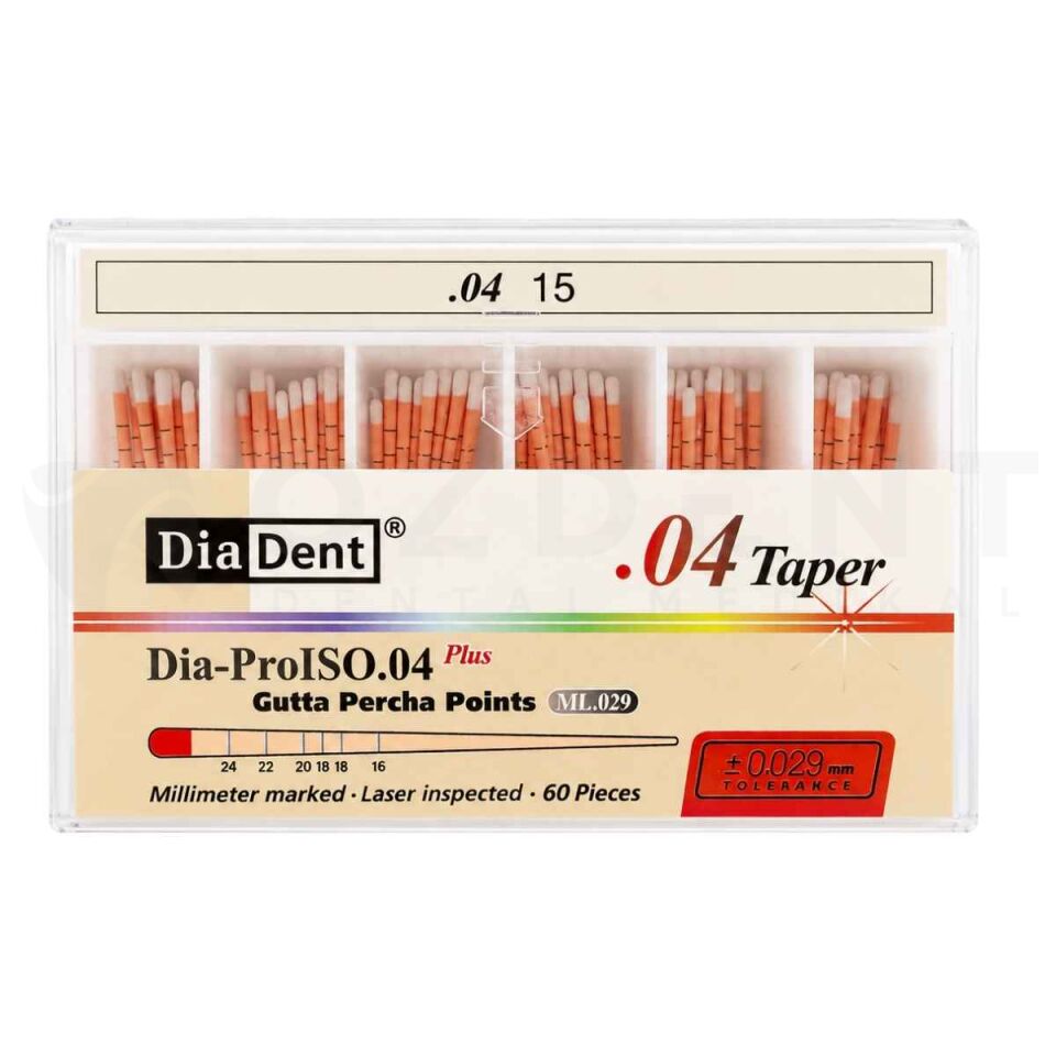 DiaDent 04-15 Taper Açılı Gutta Percha Point