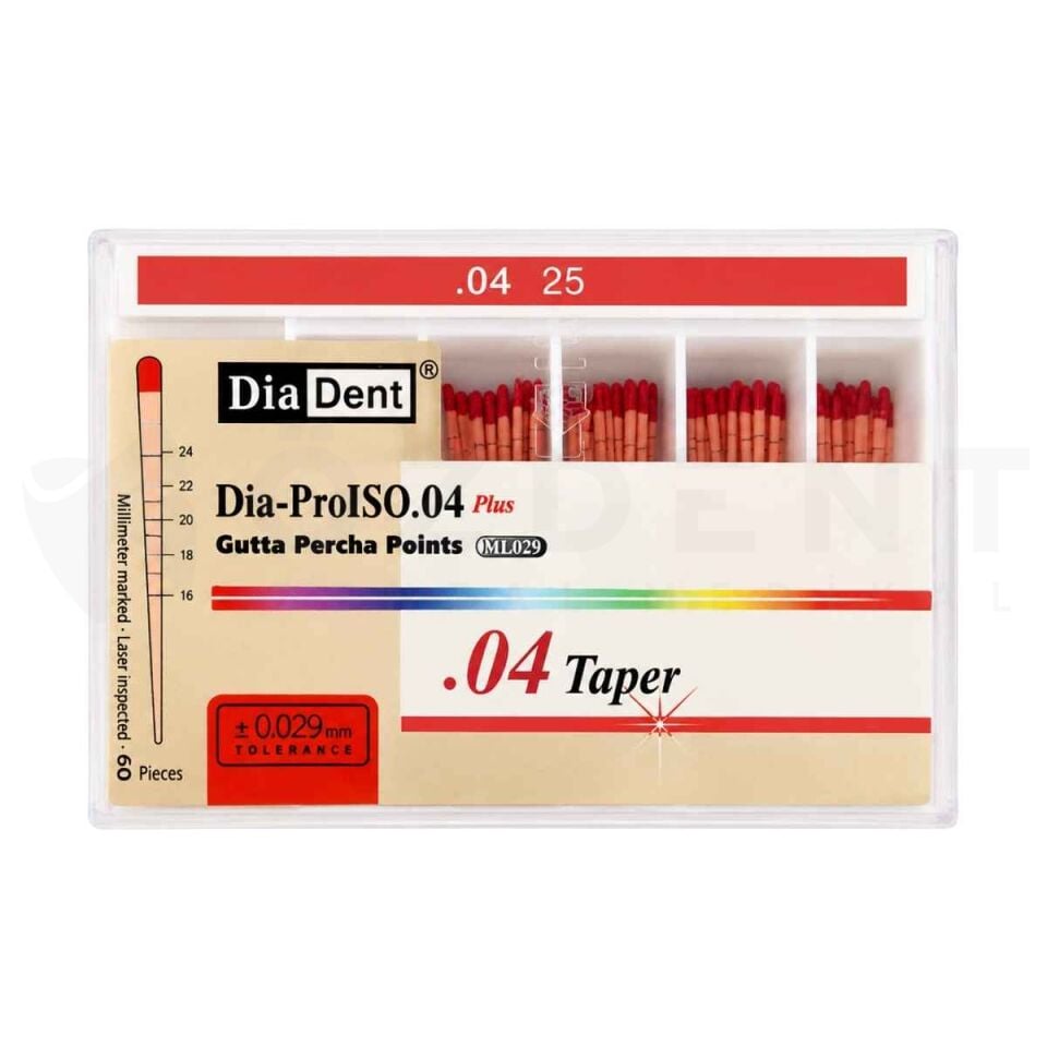 DiaDent 04-25 Taper Açılı Gutta Percha Point