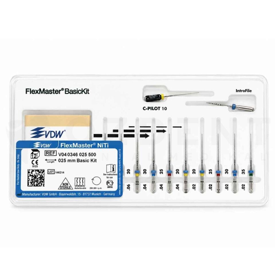 VDW Flexmaster Rotary Kanal Egesi Niti Basic Kit