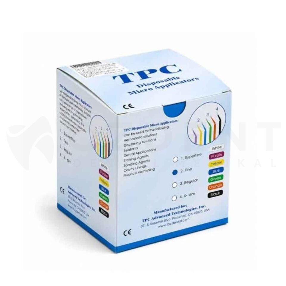 TPC Bükülebilir Bond Fırçası Mikro Aplikatör – 1 x 100 Adet