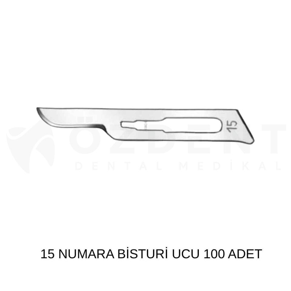 Beybi 15 Numara Bistüri Ucu 100 Adet