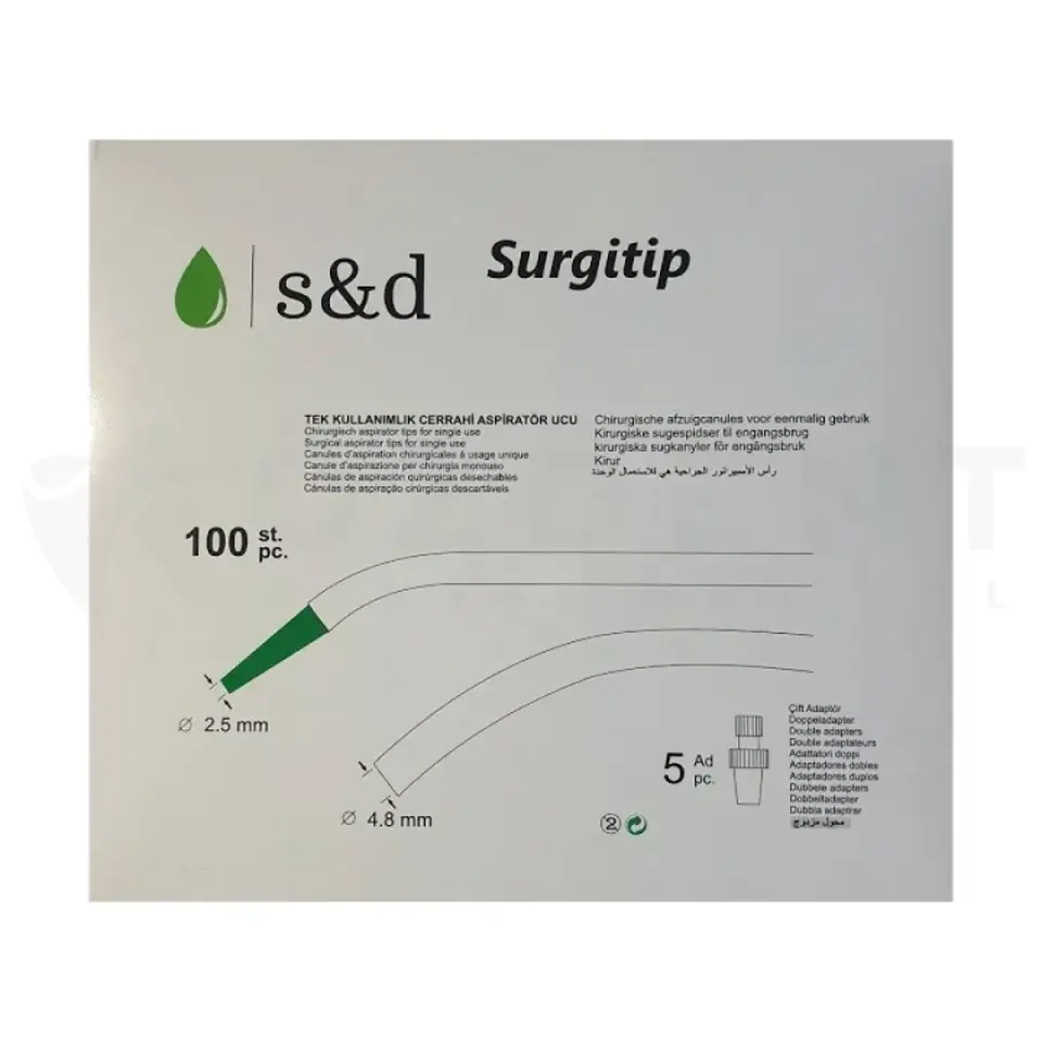 S&D Surgitip Tek Kullanımlık Cerrahi Aspiratör Ucu