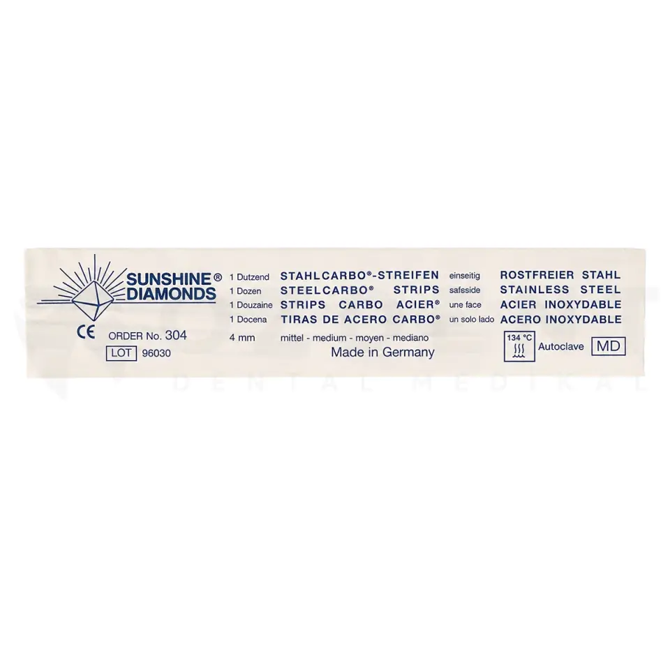 Sunshine Metal Amalgam Zımparası Tek Taraflı 4mm Ref 304