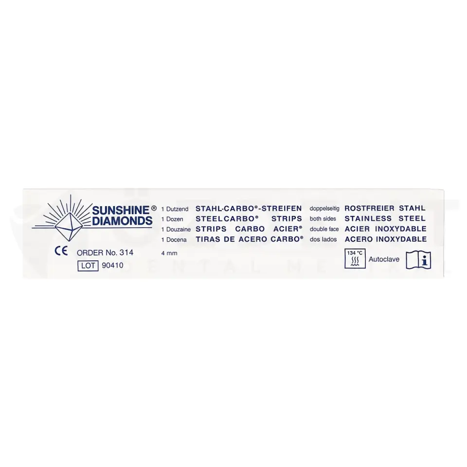 Sunshine Metal Amalgam Zımparası Çift Taraflı 4mm Ref 314