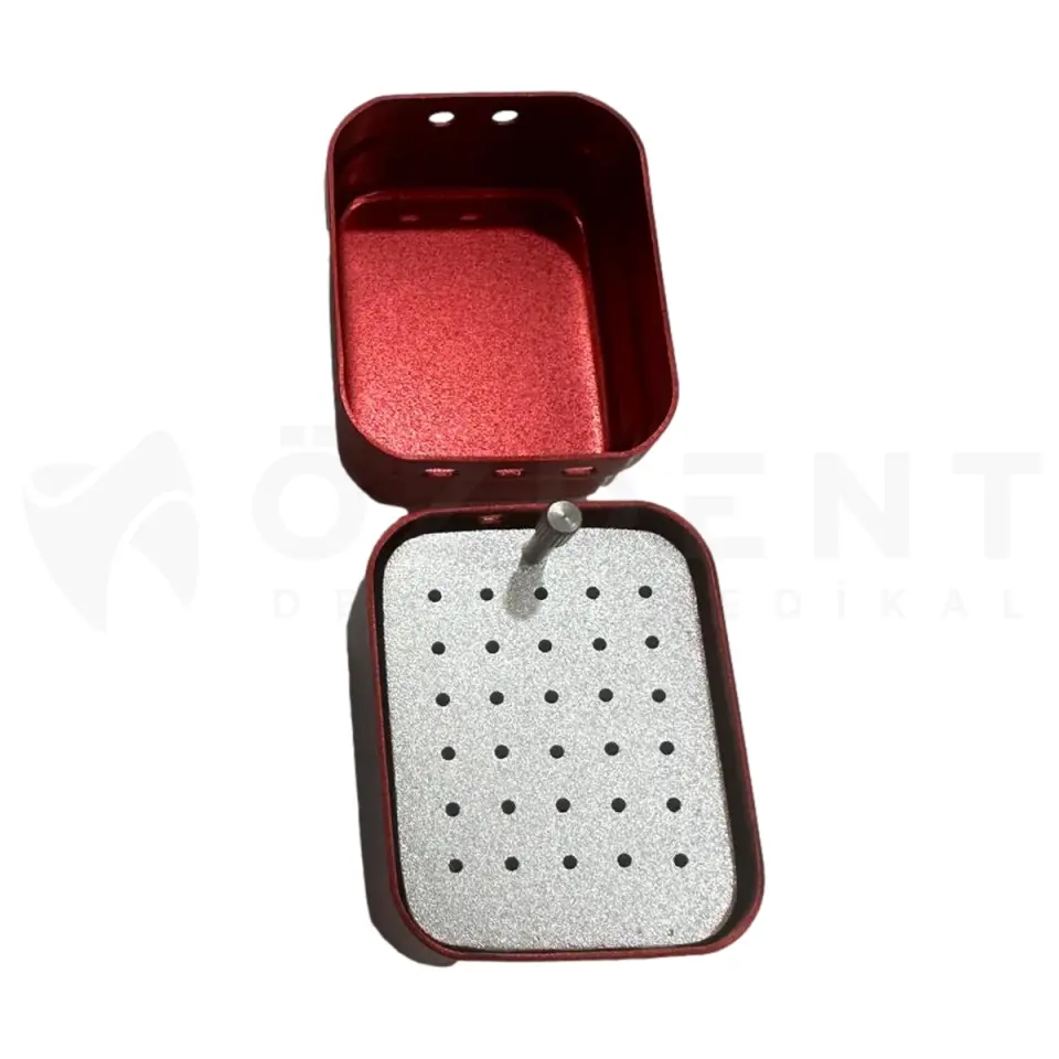 Dental Endo Box 30 Delikli Kırmızı