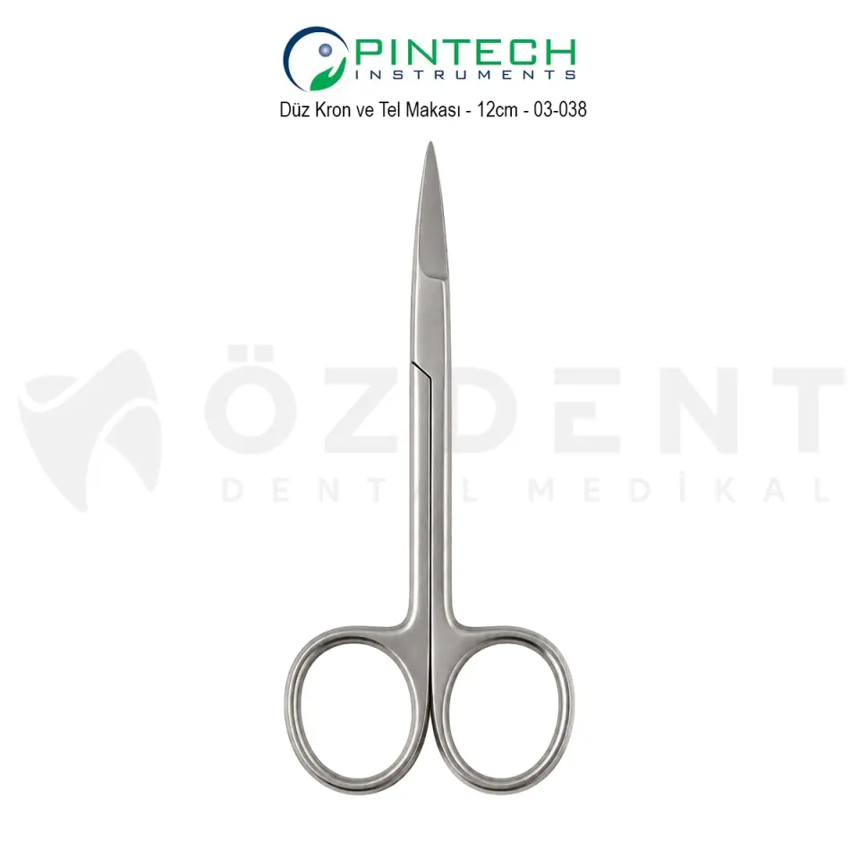 Düz Kron ve Tel Makası - 12cm - 03-038