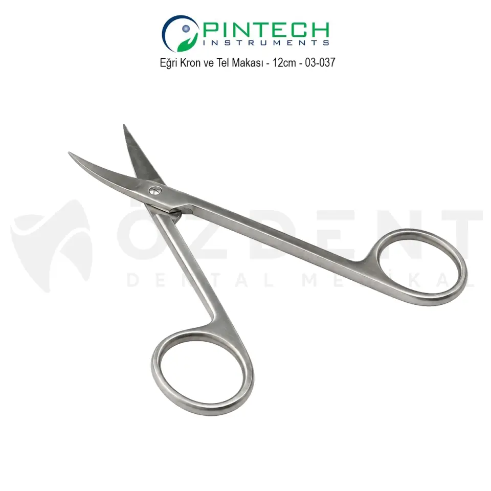 Eğri Kron ve Tel Makası - 12cm - 03-037