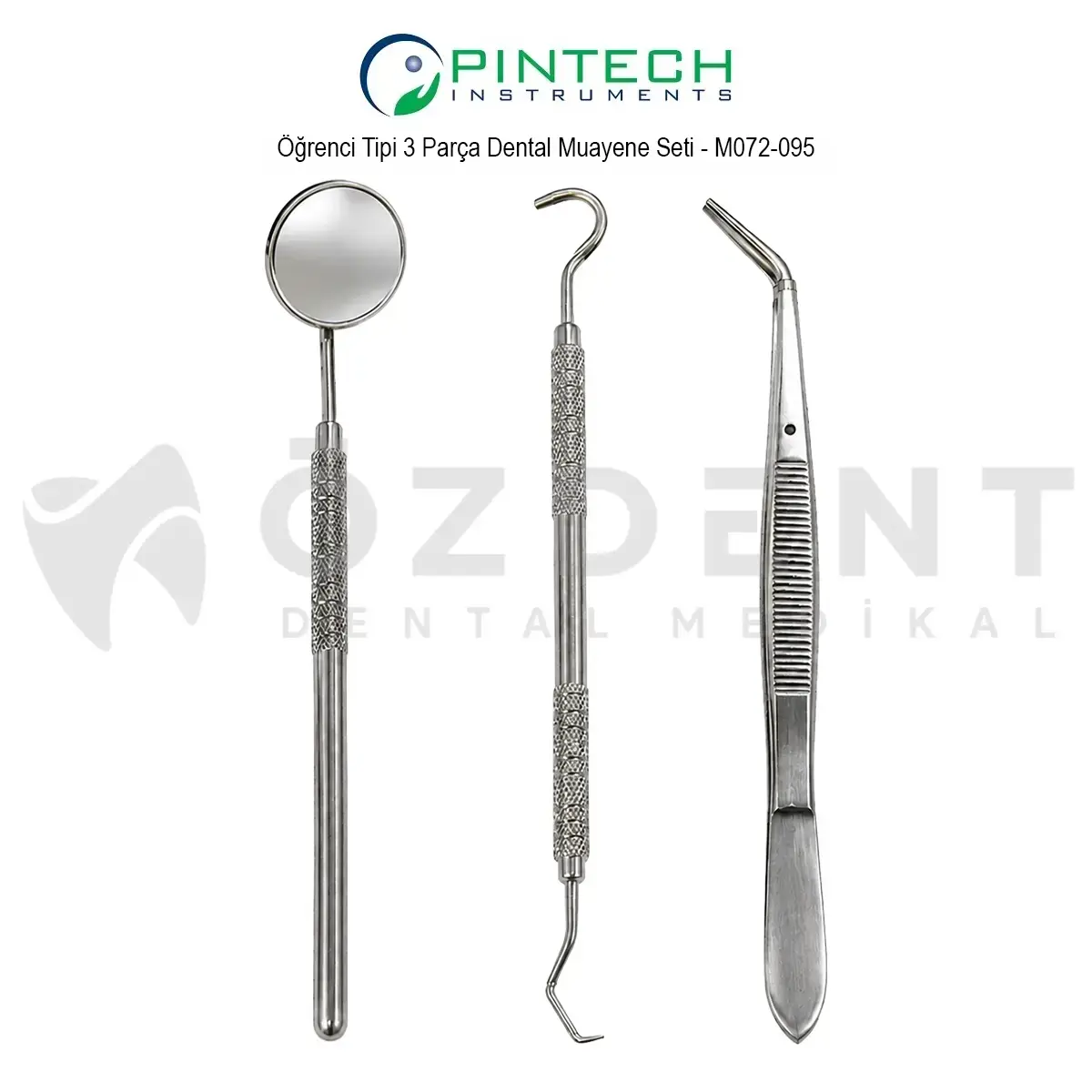 Öğrenci Tipi 3 Parça Dental Muayene Seti - M-072-095