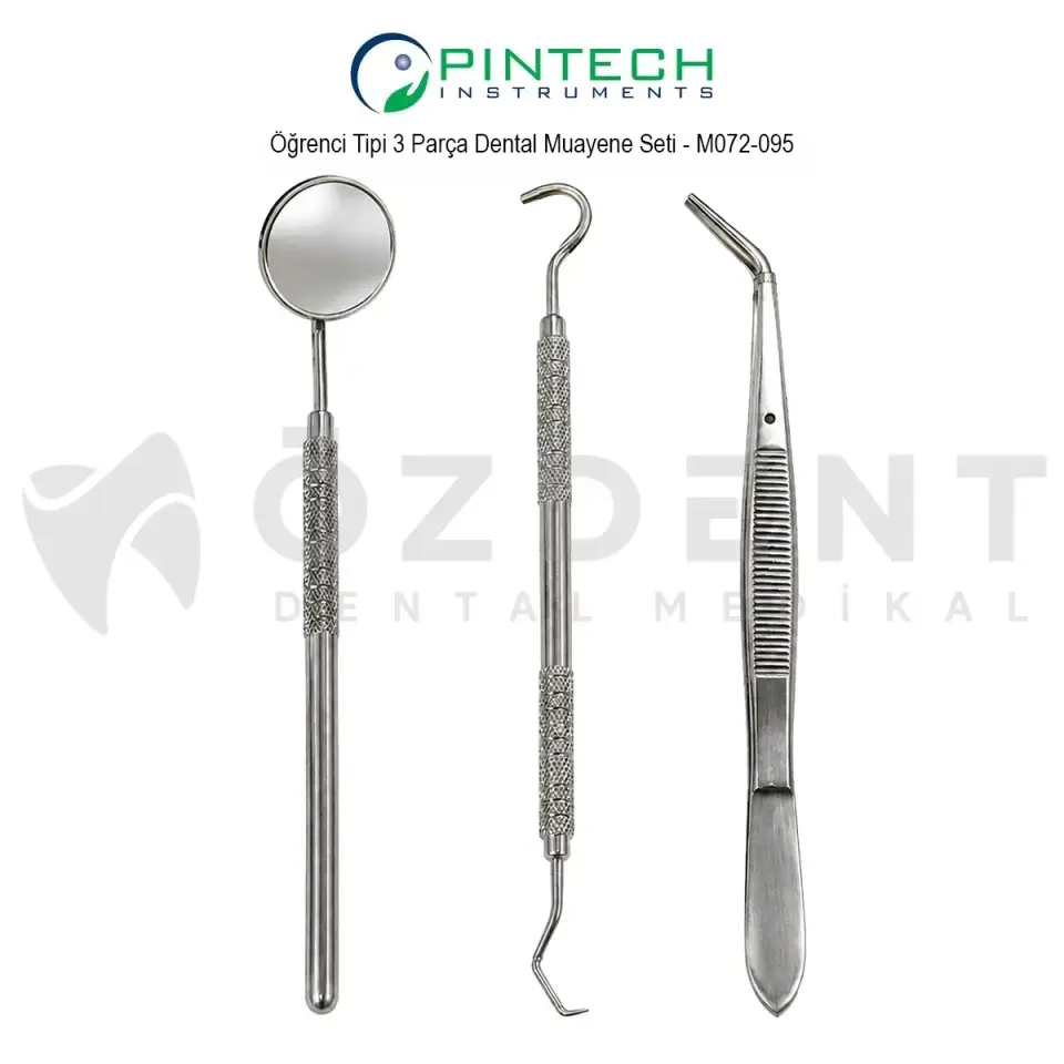 Öğrenci Tipi 3 Parça Dental Muayene Seti - M-072-095
