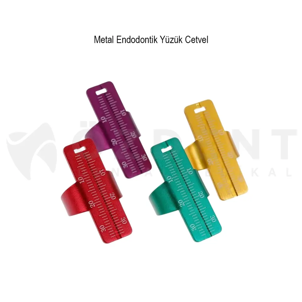 Metal Endodontik Yüzük Cetvel