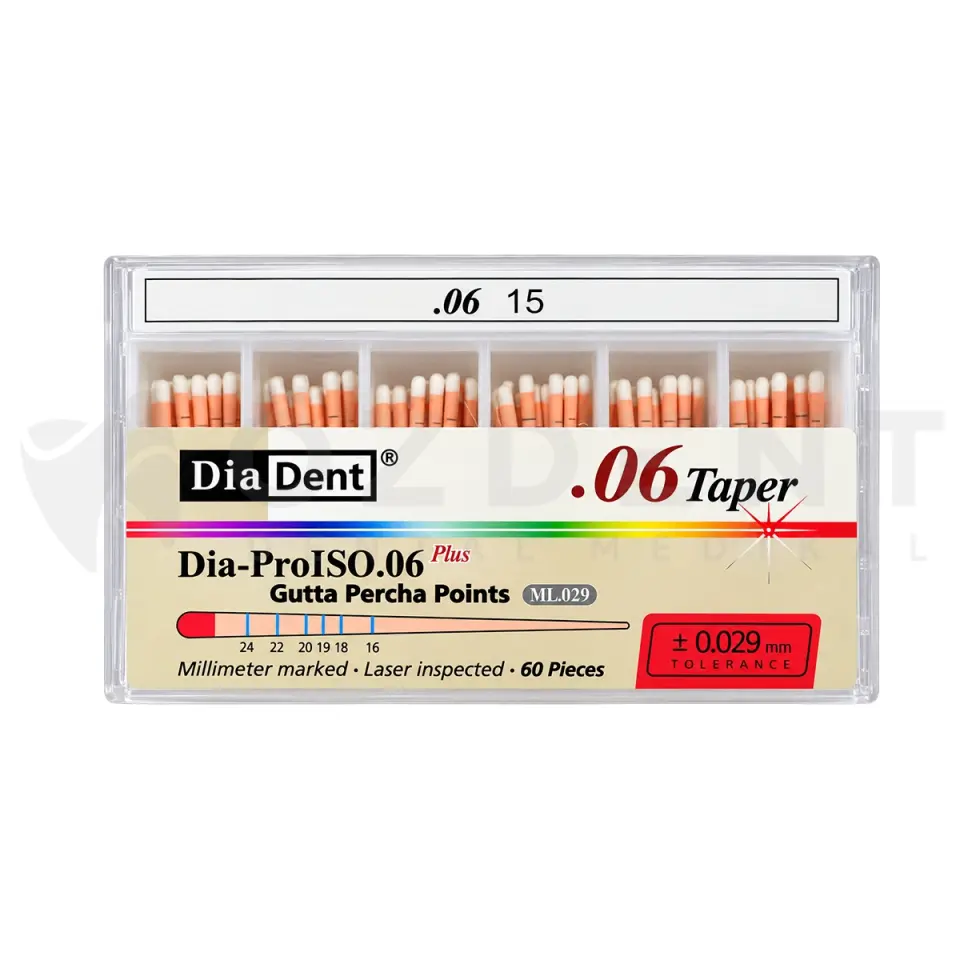 DiaDent Gutta Percha 06-15 - Açılı