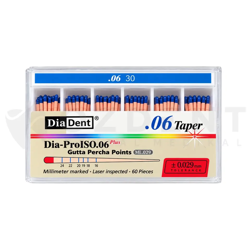 DiaDent Gutta Percha 06-30 - Açılı