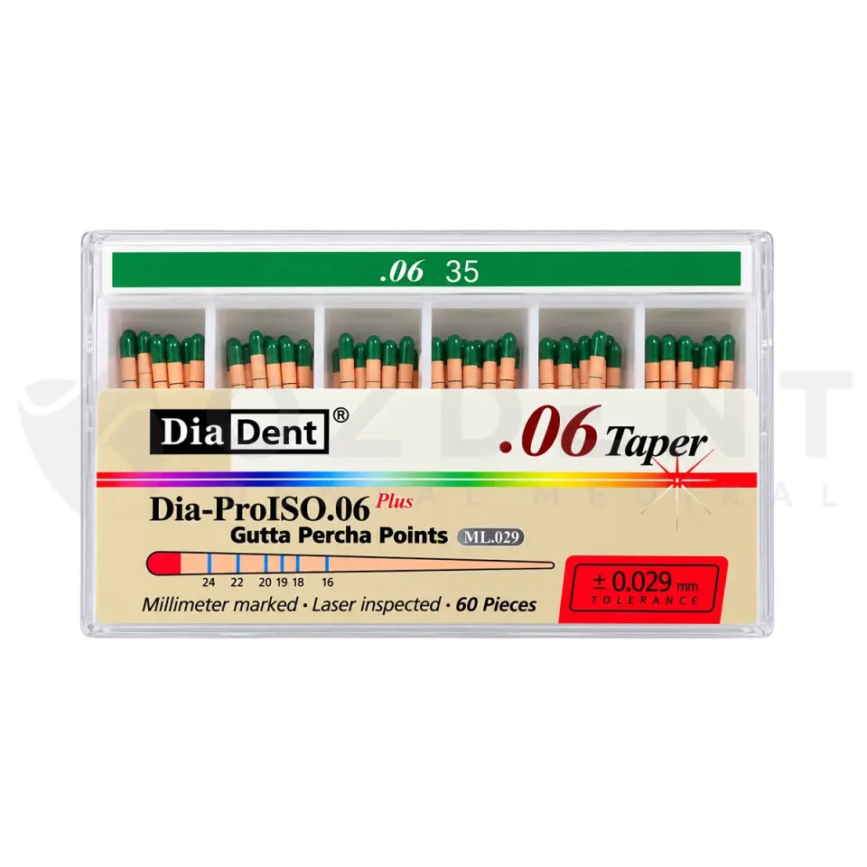 DiaDent Gutta Percha 06-35 - Açılı
